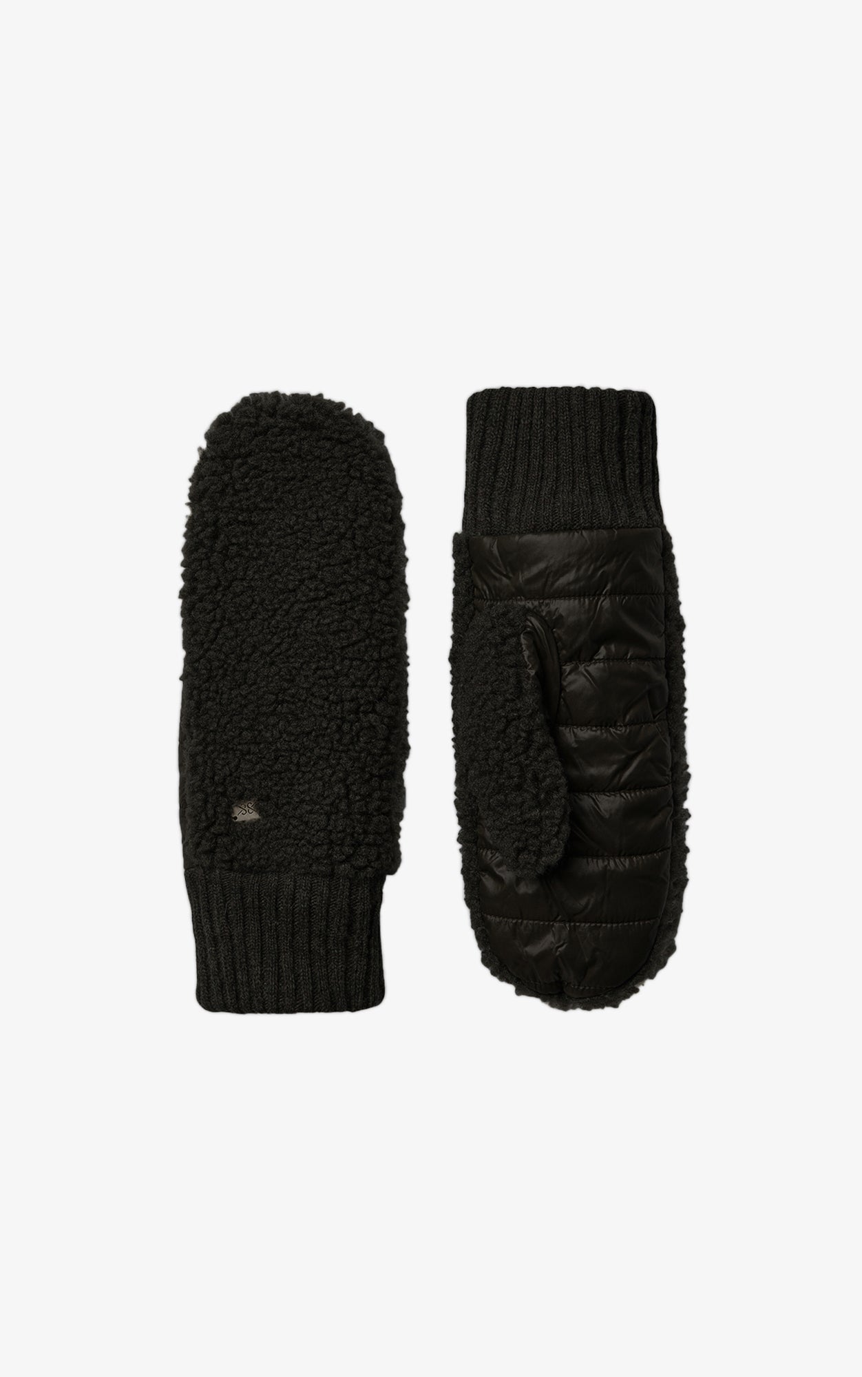 Alina Sustainable faux sherpa puffer mittens Soia Kyo US