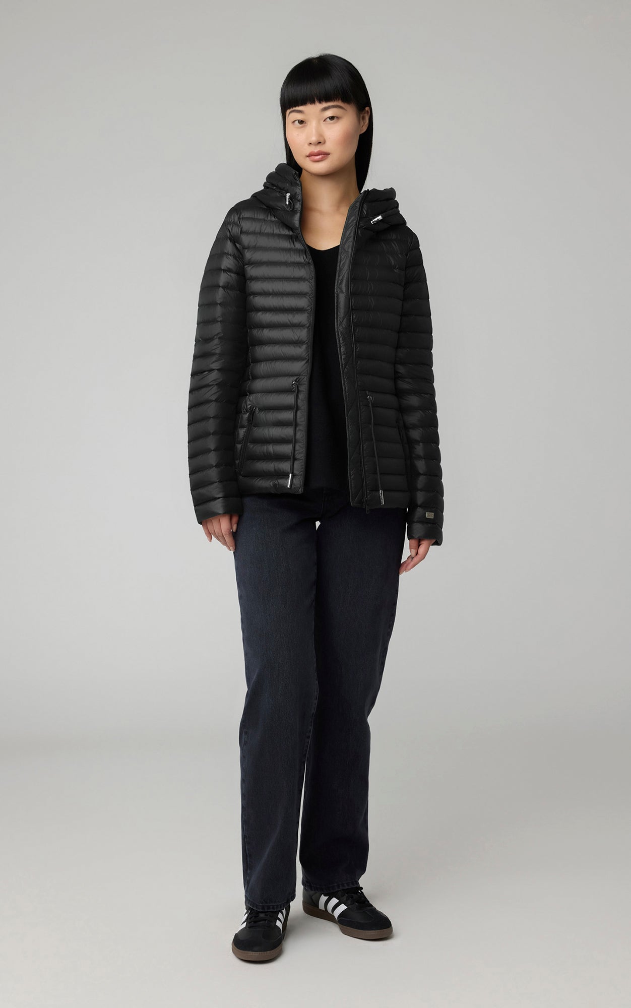 Slim fit down jacket online