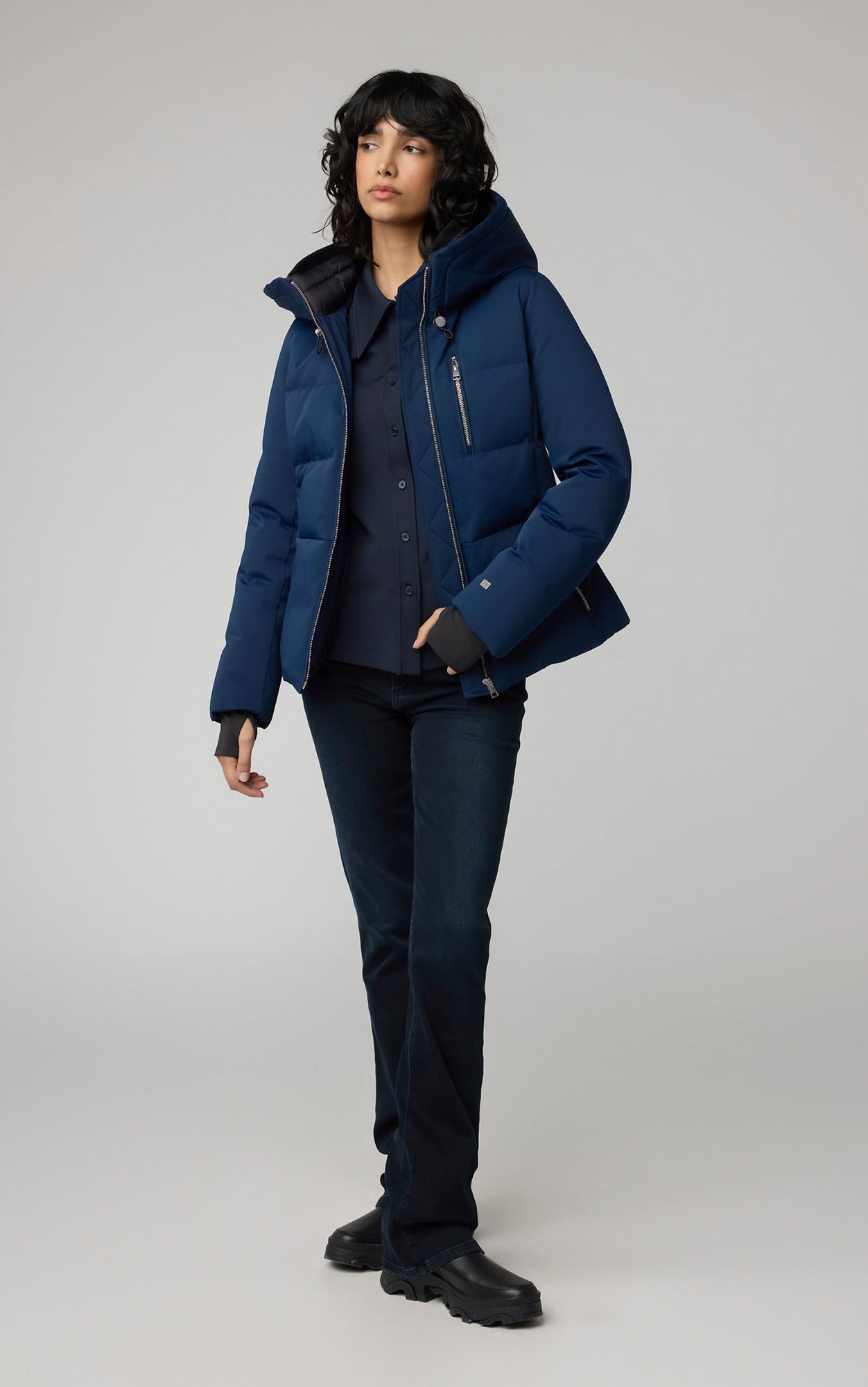 Marilou slim fit classic down coat Soia Kyo US